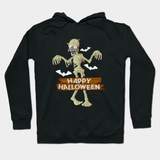 Mummy Scary and Spooky Happy Halloween Funny Graphic Hoodie